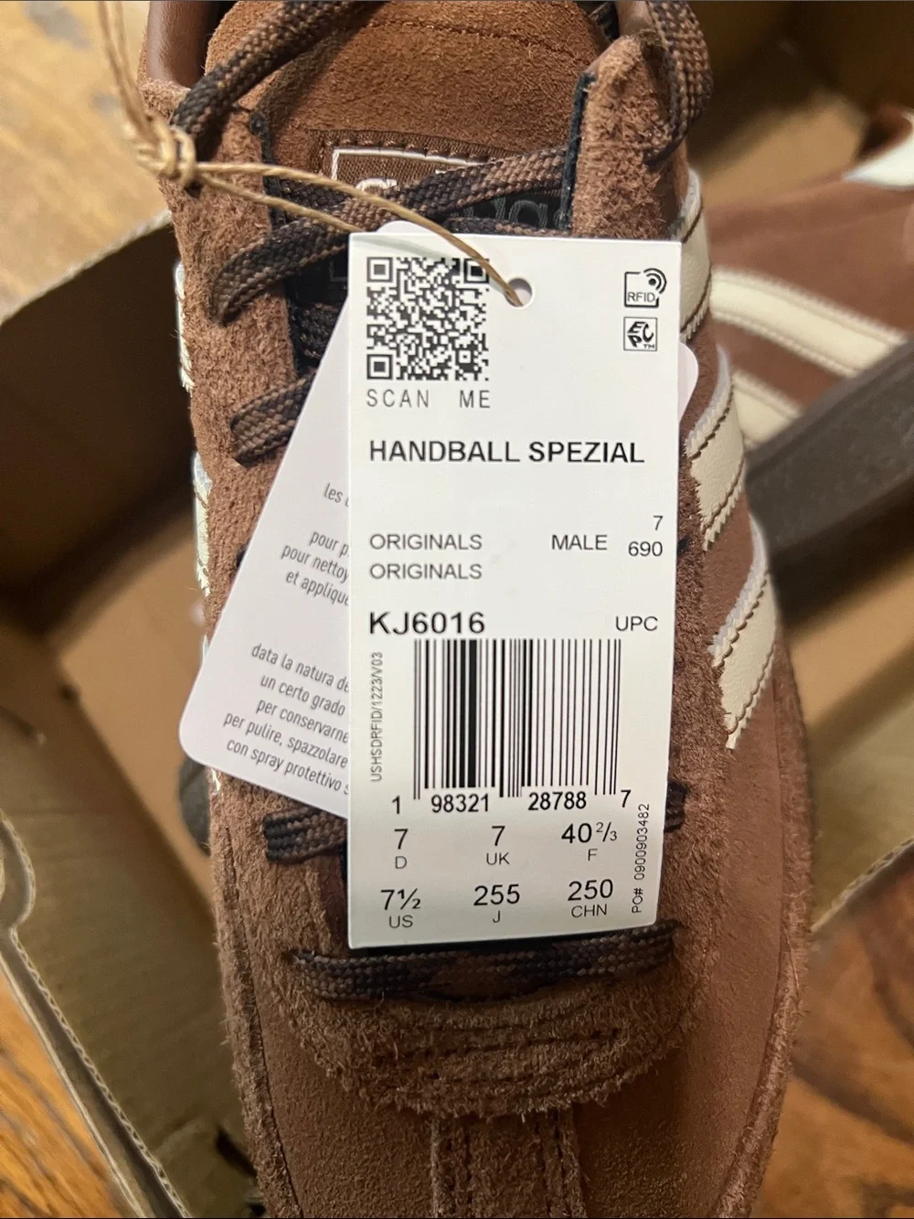 Adidas Spezial Brown Suede Sneakers